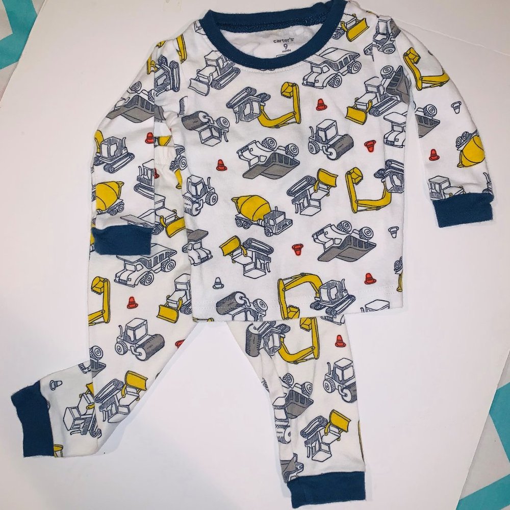 Carter’s Construction Pajamas 9m
